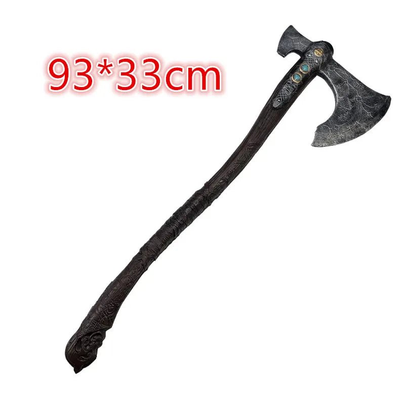 1:1 God of War 4 War Beast Axe Leviathan Gold Edition Cosplay Pirate Ghost Axe Prop sword Role Playing Cos Axe PU Boy toy sword - STAND OUT FLEXSARAH