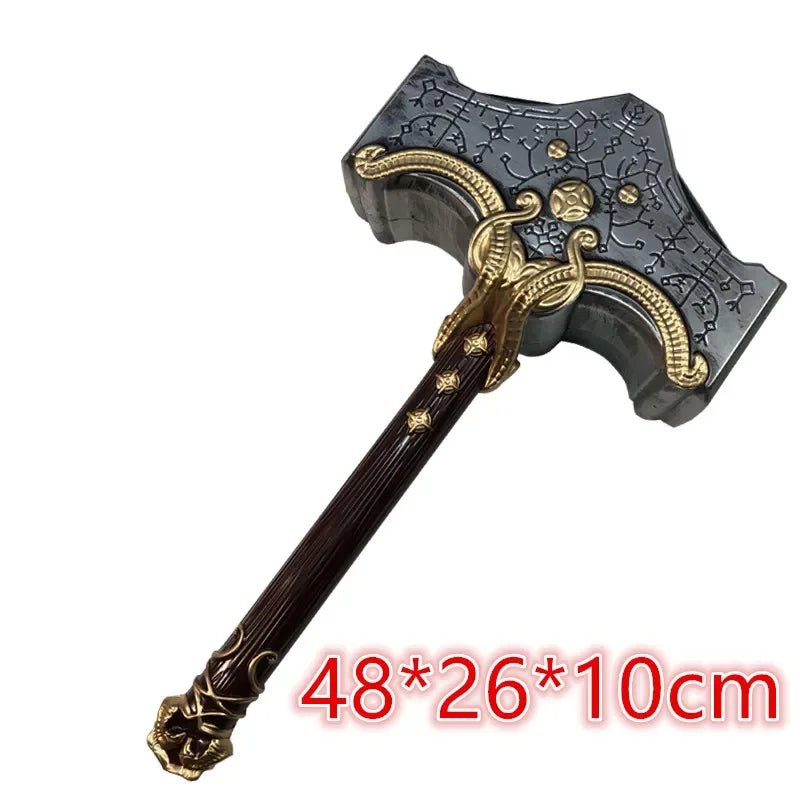 1:1 God of War 4 War Beast Axe Leviathan Gold Edition Cosplay Pirate Ghost Axe Prop sword Role Playing Cos Axe PU Boy toy sword - STAND OUT FLEXSARAH