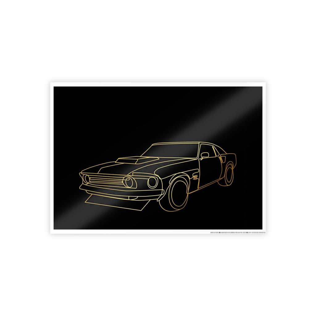 1969 Ford Mustang Boss Gloss Posters