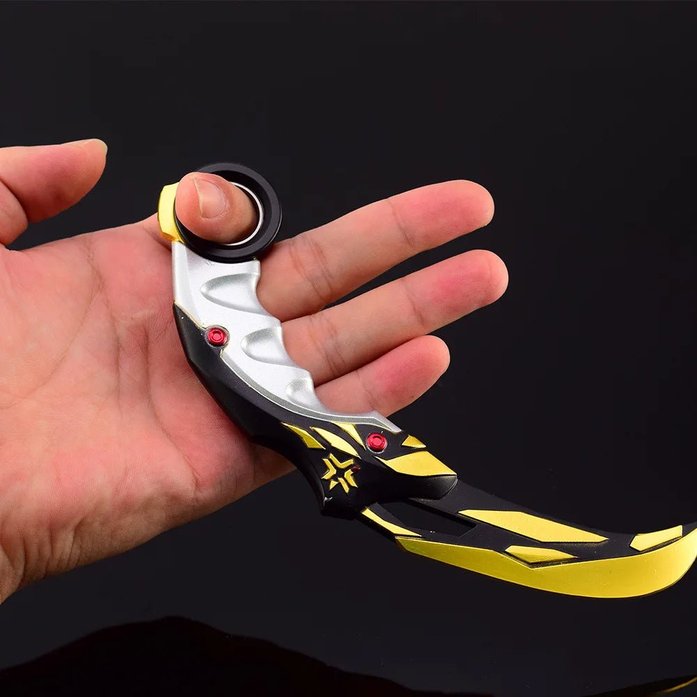 17cm Valorant Championships Karambit Knife Rotatable Samurai Alloy Model Melee Reaver Weapon Katana Training Knives Toys Boys - STAND OUT FLEXSARAH
