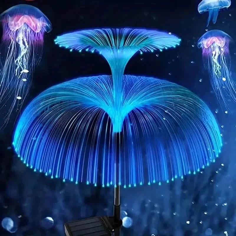 2-Pack: Waterproof Solar Jellyfish Fiber Optic Light - STAND OUT FLEXSARAH