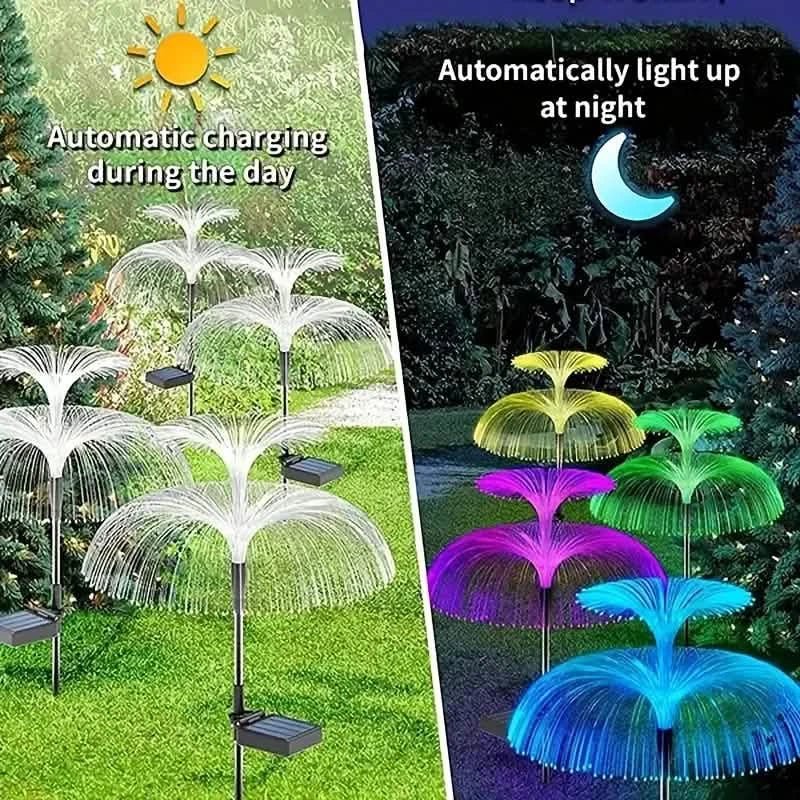 2-Pack: Waterproof Solar Jellyfish Fiber Optic Light - STAND OUT FLEXSARAH