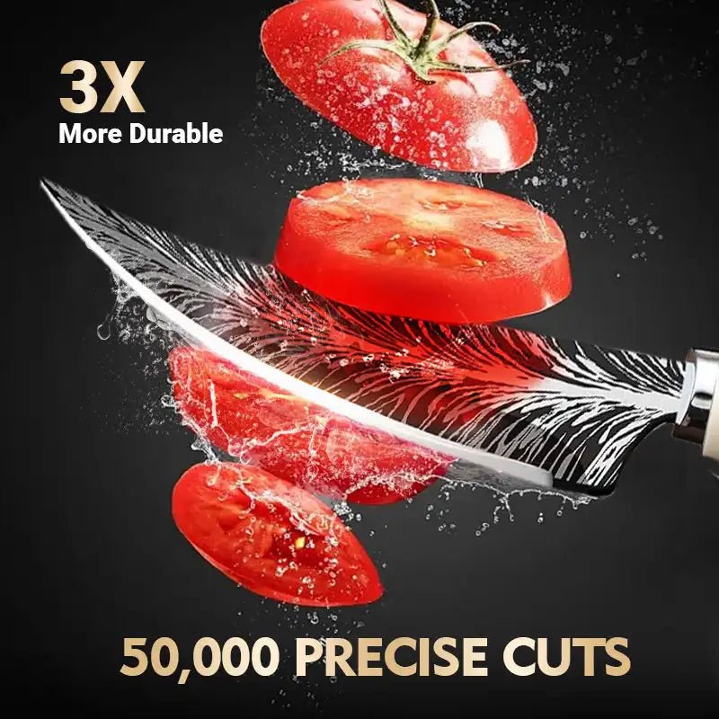 2025 new model boning knife with knife cover kitchen accessories, high-hardness forged sharp Damascus texture knife, fruit knife - STAND OUT FLEXSARAH