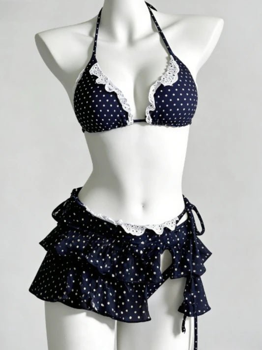 2026 Sexy Elegant Bow Two Piece Bikini Set High Waist Bottom Cute Style Soft Swimwear Beach Bathing Suit for Women Summer New - STAND OUT FLEXSARAH