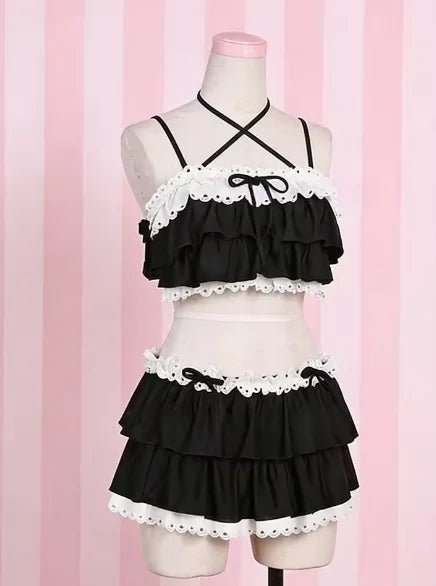 2026 Sexy Elegant Bow Two Piece Bikini Set High Waist Bottom Cute Style Soft Swimwear Beach Bathing Suit for Women Summer New - STAND OUT FLEXSARAH