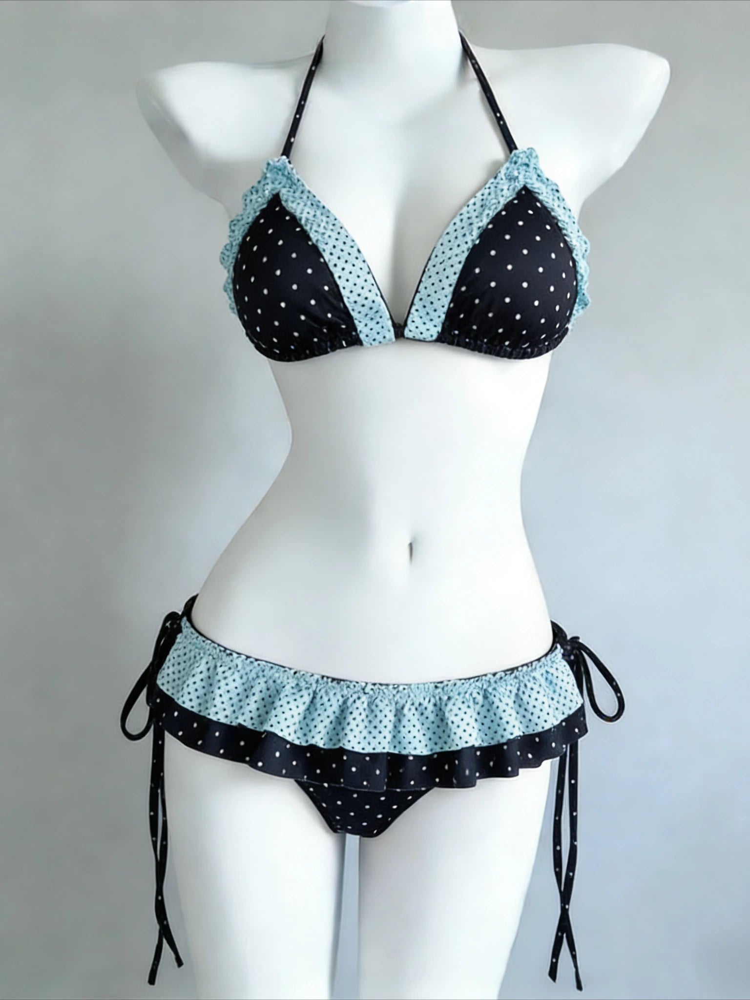 2026 Sexy Elegant Bow Two Piece Bikini Set High Waist Bottom Cute Style Soft Swimwear Beach Bathing Suit for Women Summer New - STAND OUT FLEXSARAH