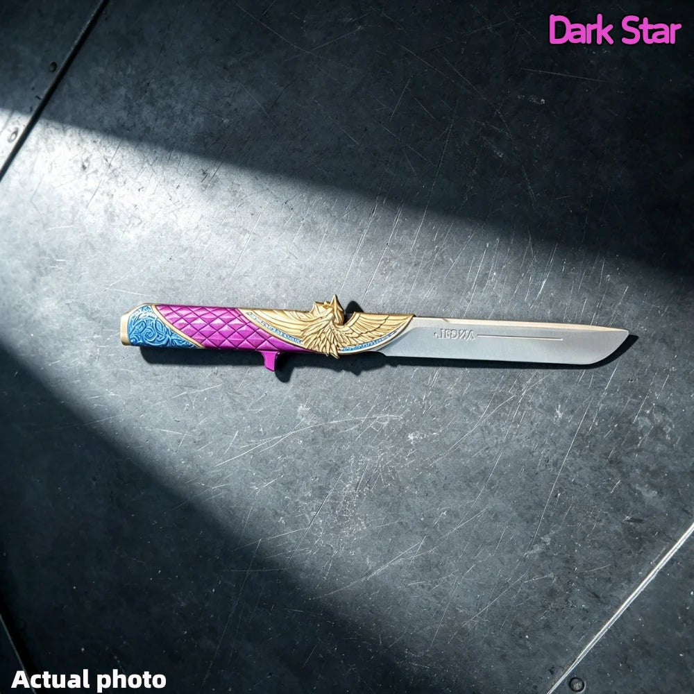22cm 8.66in Delta Force Dark Star Katana Game Model Props Samurai Sword Unsharpened Decorative Craft Knife Desktop Display Gift - STAND OUT FLEXSARAH