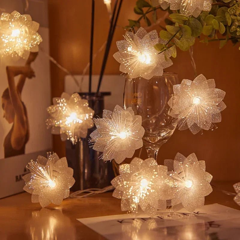 2/3M LED Fiber Optic Fairy Light Battery-operated Garland Christmas Decoration Party New Year's Decor Artificial Flowers Festoon - STAND OUT FLEXSARAH