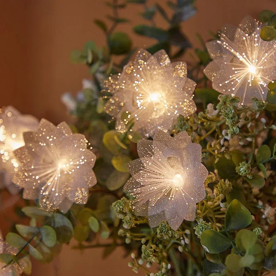 2/3M LED Fiber Optic Fairy Light Battery-operated Garland Christmas Decoration Party New Year's Decor Artificial Flowers Festoon - STAND OUT FLEXSARAH