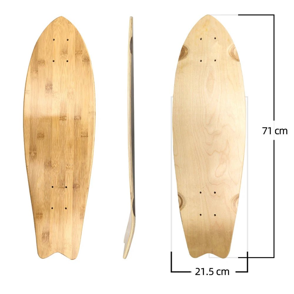 28/30/31/33/36 Inch Skate Board Smooth Maple DIY Skateboard Longboard Blank Land Surfboard Deck Short Board For Outdoor Sports - STAND OUT FLEXSARAH