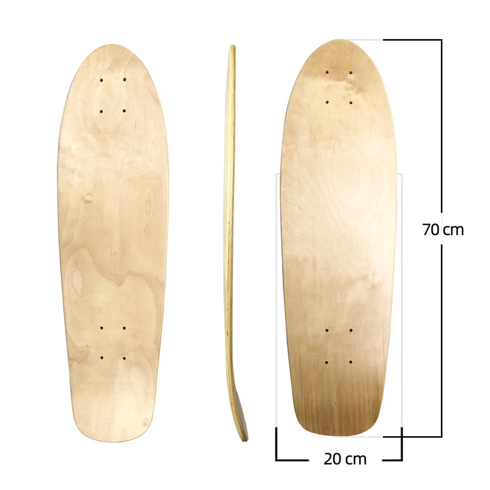 28/30/31/33/36 Inch Skate Board Smooth Maple DIY Skateboard Longboard Blank Land Surfboard Deck Short Board For Outdoor Sports - STAND OUT FLEXSARAH