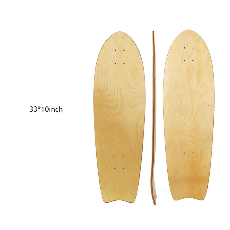 28/30/31/33/36 Inch Skate Board Smooth Maple DIY Skateboard Longboard Blank Land Surfboard Deck Short Board For Outdoor Sports - STAND OUT FLEXSARAH