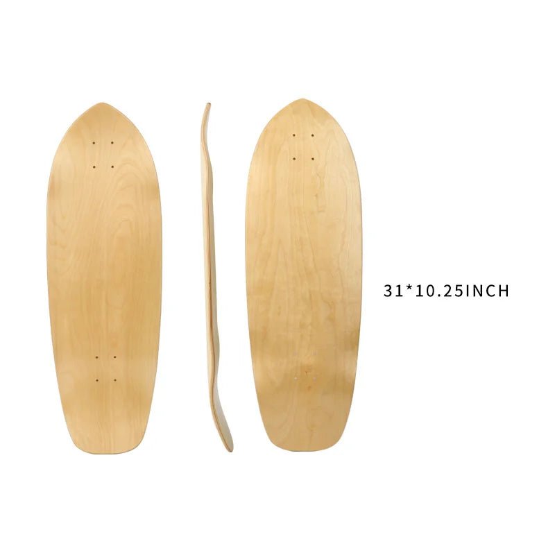 28/30/31/33/36 Inch Skate Board Smooth Maple DIY Skateboard Longboard Blank Land Surfboard Deck Short Board For Outdoor Sports - STAND OUT FLEXSARAH