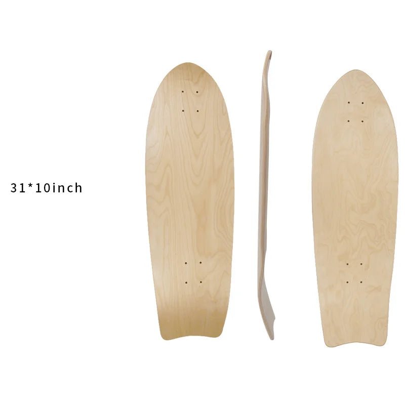 28/30/31/33/36 Inch Skate Board Smooth Maple DIY Skateboard Longboard Blank Land Surfboard Deck Short Board For Outdoor Sports - STAND OUT FLEXSARAH