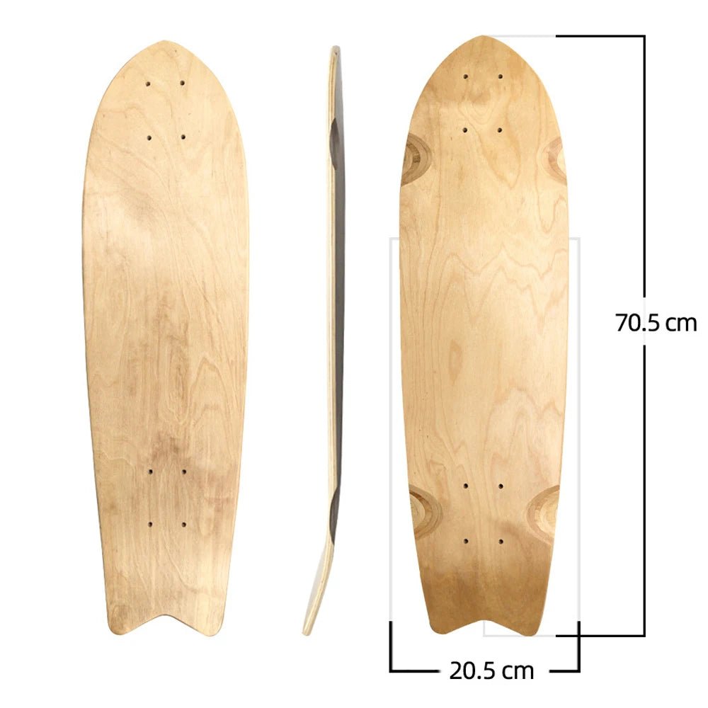 28/30/31/33/36 Inch Skate Board Smooth Maple DIY Skateboard Longboard Blank Land Surfboard Deck Short Board For Outdoor Sports - STAND OUT FLEXSARAH