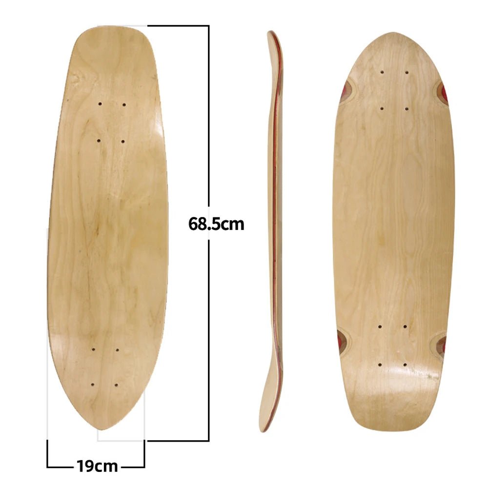 28/30/31/33/36 Inch Skate Board Smooth Maple DIY Skateboard Longboard Blank Land Surfboard Deck Short Board For Outdoor Sports - STAND OUT FLEXSARAH