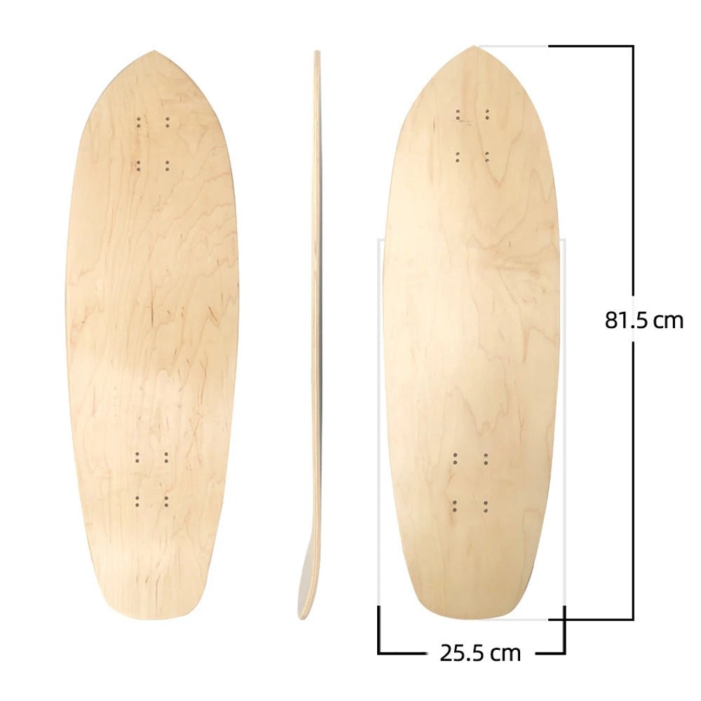 28/30/31/33/36 Inch Skate Board Smooth Maple DIY Skateboard Longboard Blank Land Surfboard Deck Short Board For Outdoor Sports - STAND OUT FLEXSARAH