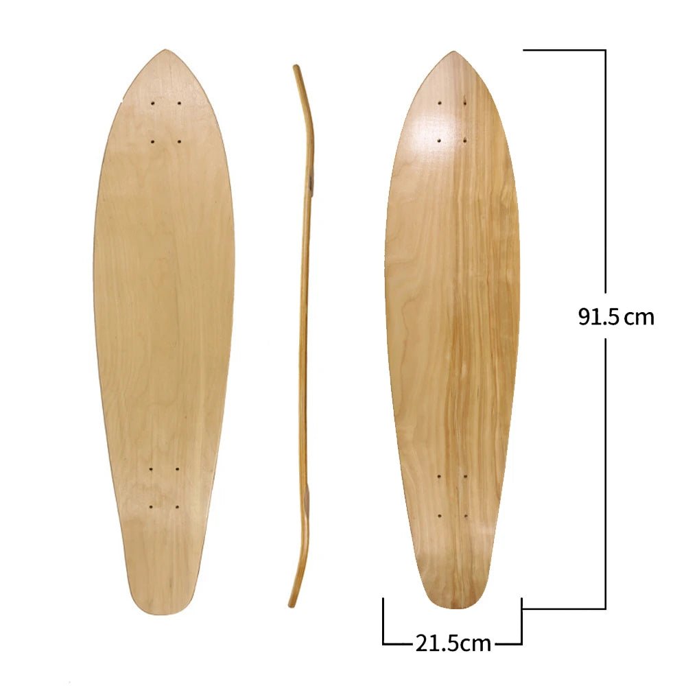 28/30/31/33/36 Inch Skate Board Smooth Maple DIY Skateboard Longboard Blank Land Surfboard Deck Short Board For Outdoor Sports - STAND OUT FLEXSARAH