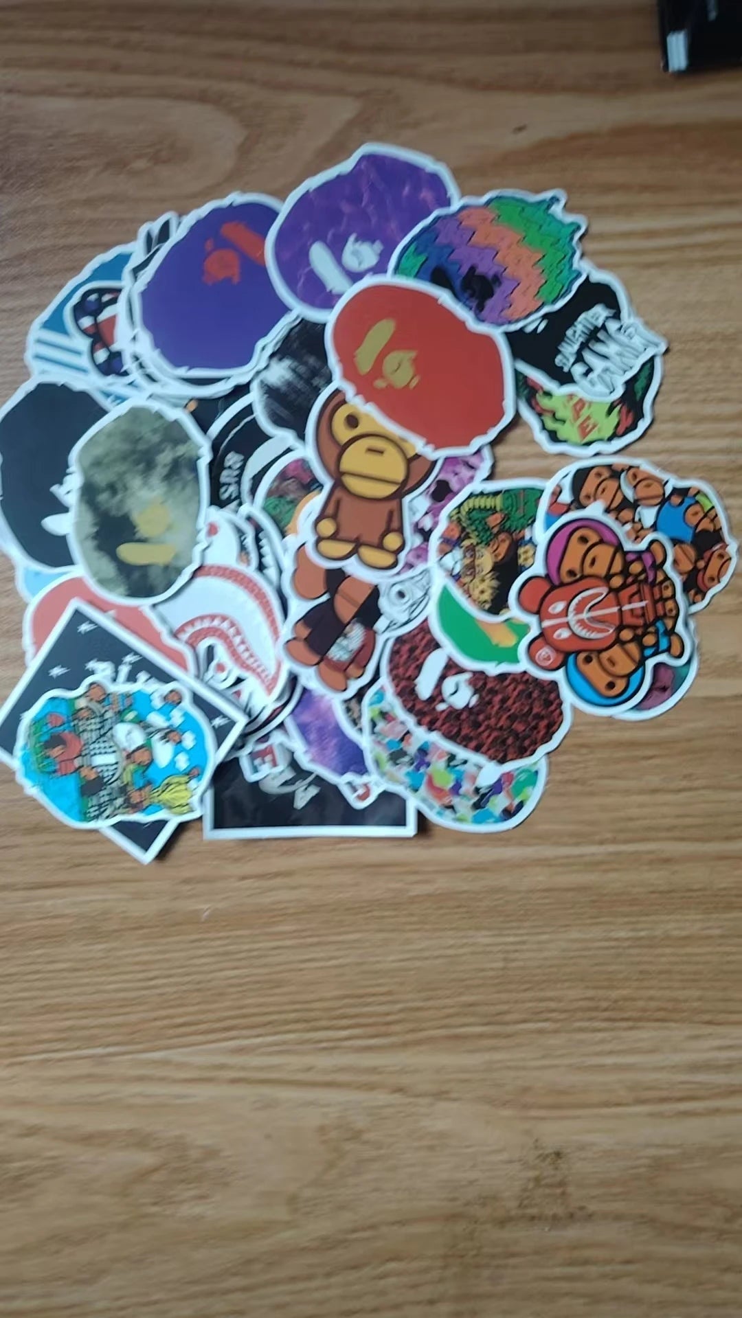34/50pcs various trendy and cool waterproof skateboard car stickers - STAND OUT FLEXSARAH