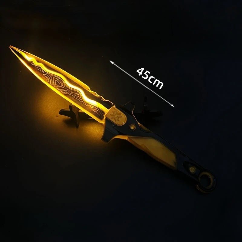 45cm/17.72in Valorant Acrylic Luminous Knife Katana Game Model Props Samurai Cosplay Party Supplies Collectible Outdoor Toy Gift - STAND OUT FLEXSARAH