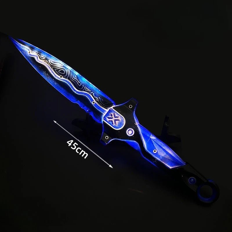 45cm/17.72in Valorant Acrylic Luminous Knife Katana Game Model Props Samurai Cosplay Party Supplies Collectible Outdoor Toy Gift - STAND OUT FLEXSARAH