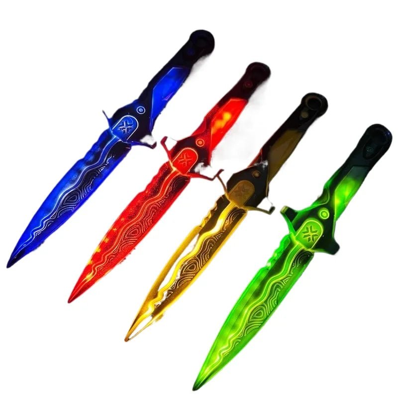 45cm/17.72in Valorant Acrylic Luminous Knife Katana Game Model Props Samurai Cosplay Party Supplies Collectible Outdoor Toy Gift - STAND OUT FLEXSARAH