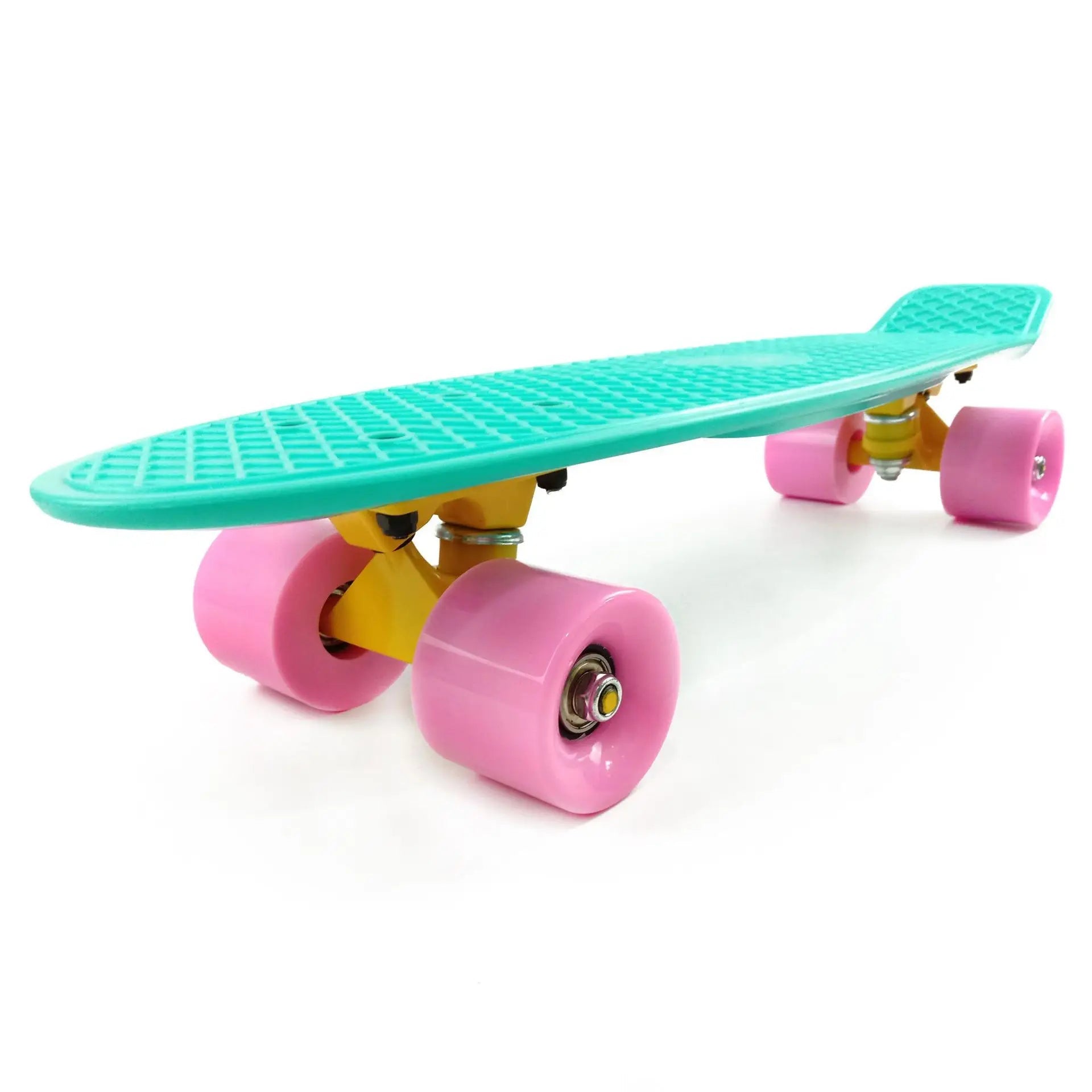 58cm Skate Board Kids Leaner Retro Cruiser 22inch Children Skateboard - STAND OUT FLEXSARAH