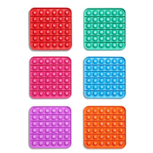 .6 Extra CVC Fidget Mats (Word Pop) - STAND OUT FLEXSARAH