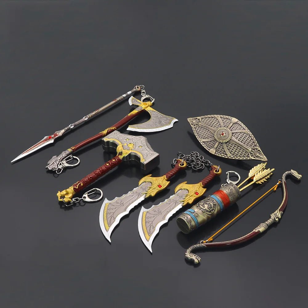6PCS Kratos Blade of Chaos with Leviathan Gift Box Set God of War: Ragnarok Game Peripherals Double Blade Weapon Katana Models - STAND OUT FLEXSARAH
