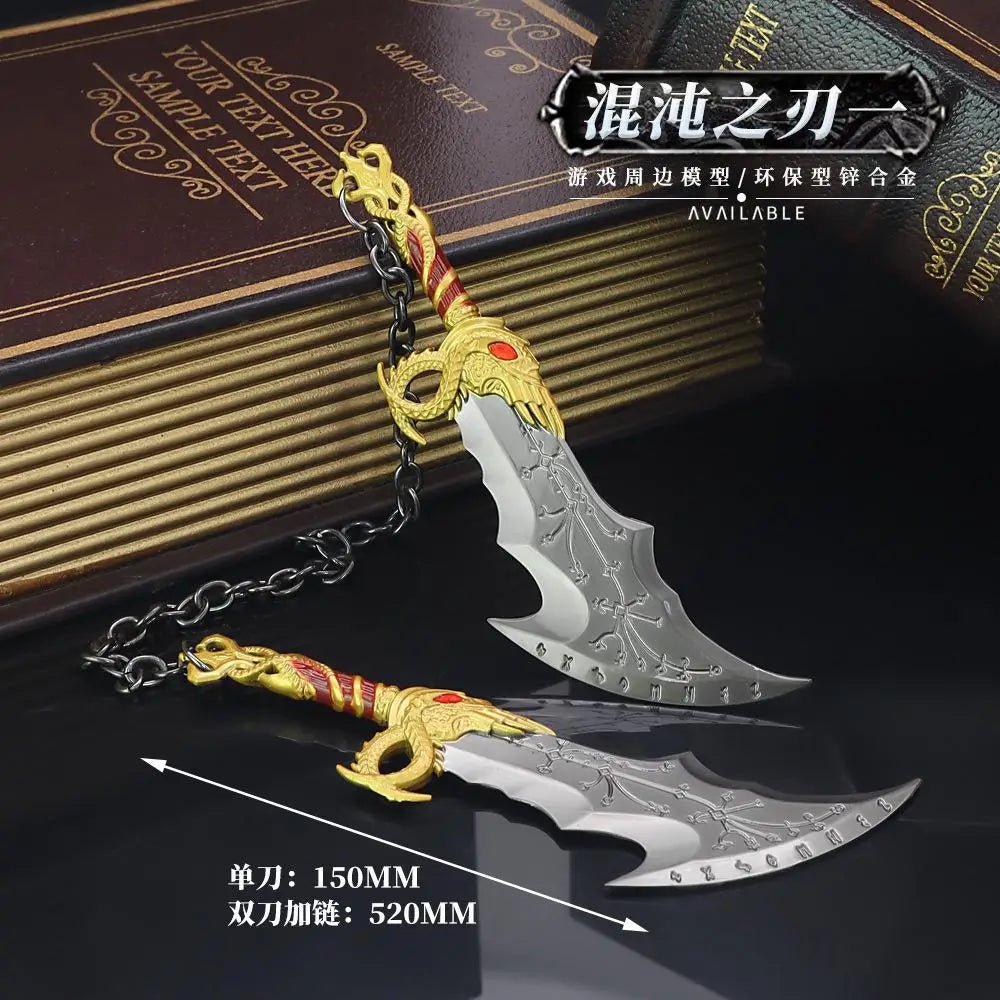 6PCS Kratos Blade of Chaos with Leviathan Gift Box Set God of War: Ragnarok Game Peripherals Double Blade Weapon Katana Models - STAND OUT FLEXSARAH