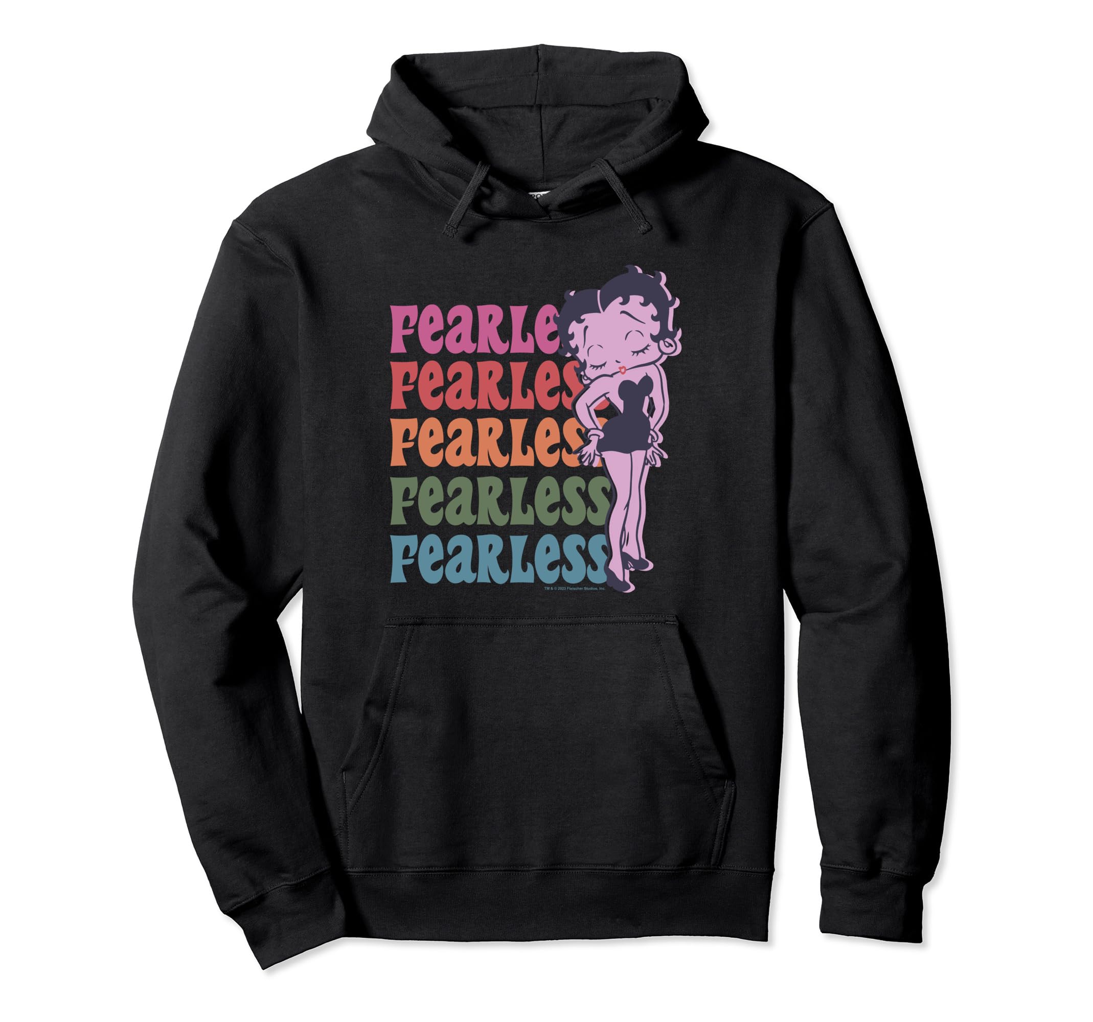 Betty Boop Pride Fearless Doll Rainbow Hoodie - Unique Graphic Unisex