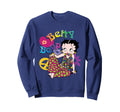 Betty Boop Groovy Hippy Peace Love Sweatshirt - Custom Art Print Unisex