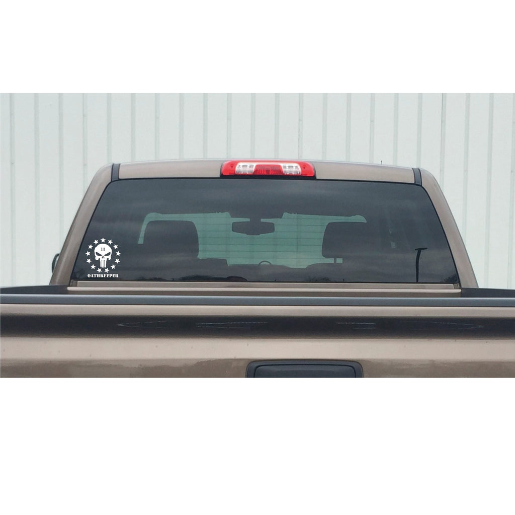 Oath Keeper Decal - Three Percenter Oath Keeper Decal for Cars & More - 7632