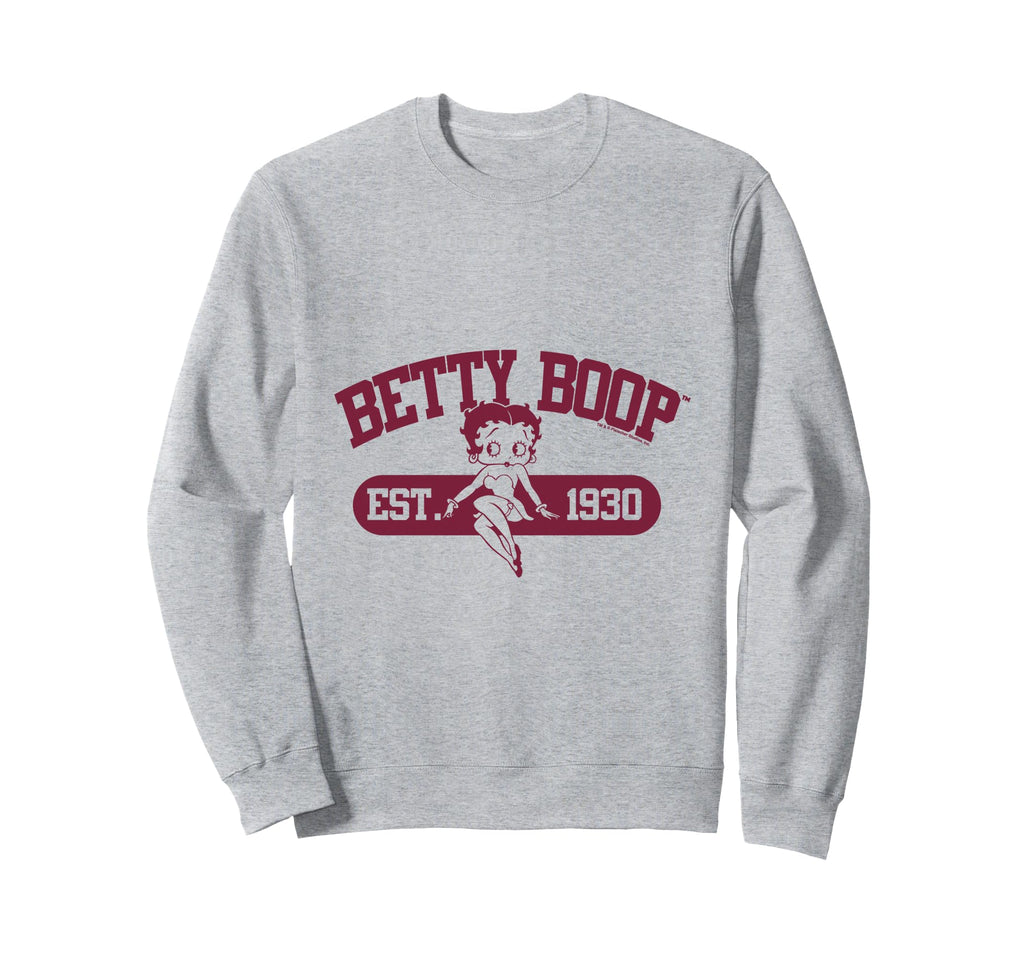 Betty Boop Est 1930 Varsity Sweatshirt - Streetwear Style for Adults
