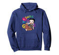 Betty Boop Groovy Hippy Peace Love Hoodie - Minimalist Print for Adults