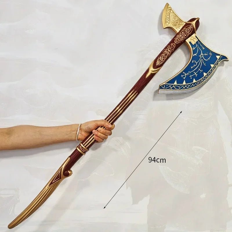 92cm Kratos Katana Axe Anime God of War 4 Cosplay Prop Athena Leviathan Blade Chaos Sword Real Japanese Katana Samurai Sabre Toy - STAND OUT FLEXSARAH