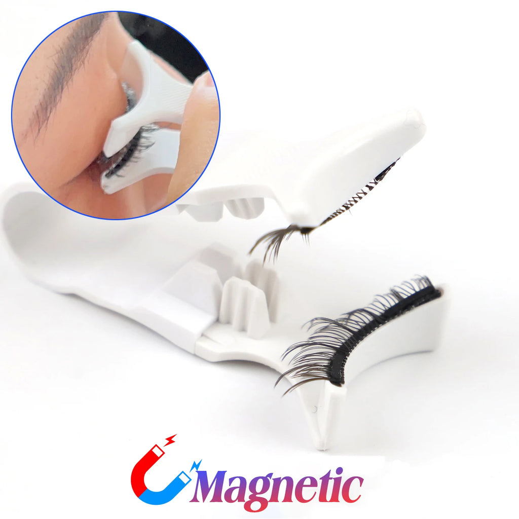 Magnet Lash, Reusable Wispy Faux Mink Strip Lashes Kit With Portable Mirror Case & Applicator, Wholesale Custom Logo Magnet Lash