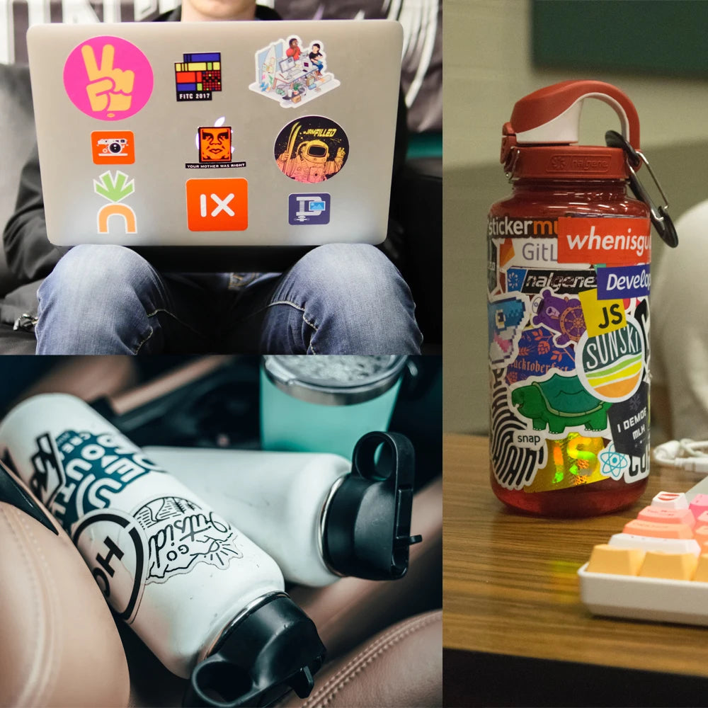 60pcs Skiing Skateboard Brand Logo Sticker For Skateboard Guitar Laptop Bicycle Kids Toys