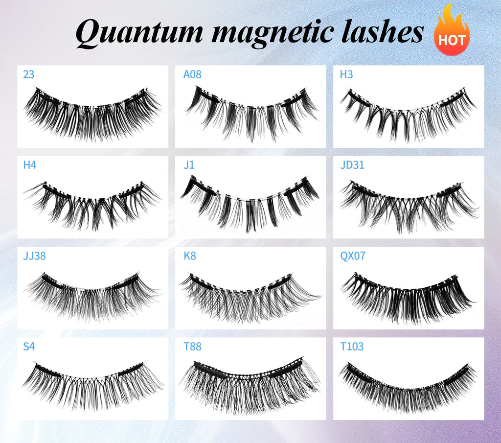Magnet Lash, Reusable Wispy Faux Mink Strip Lashes Kit With Portable Mirror Case & Applicator, Wholesale Custom Logo Magnet Lash