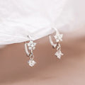 925 Sterling Silver 2021 New Women Fashion Jewelry High Quality Simple Flower Hollow Long Tassel Earrings Gold Earrings