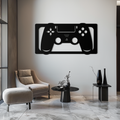 Steel Gaming Controller Metal Wall Art - Modern Gaming Decor