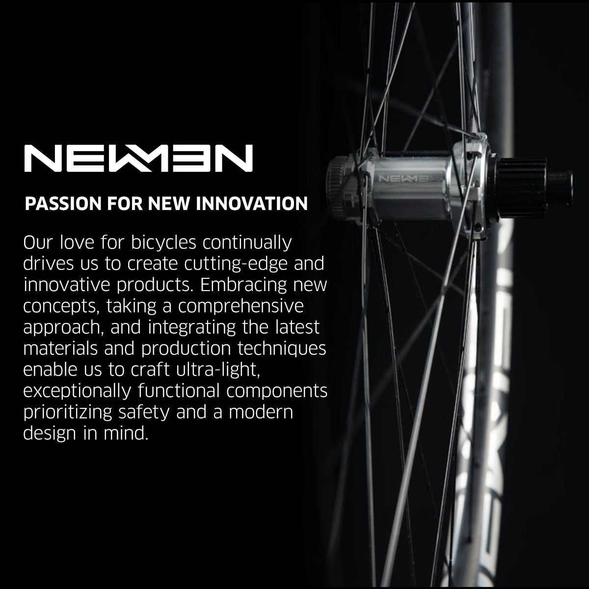 NEWMEN Front Wheel - Advanced G.34 622 21h FADE R SJ CL 12x100 - Gravel