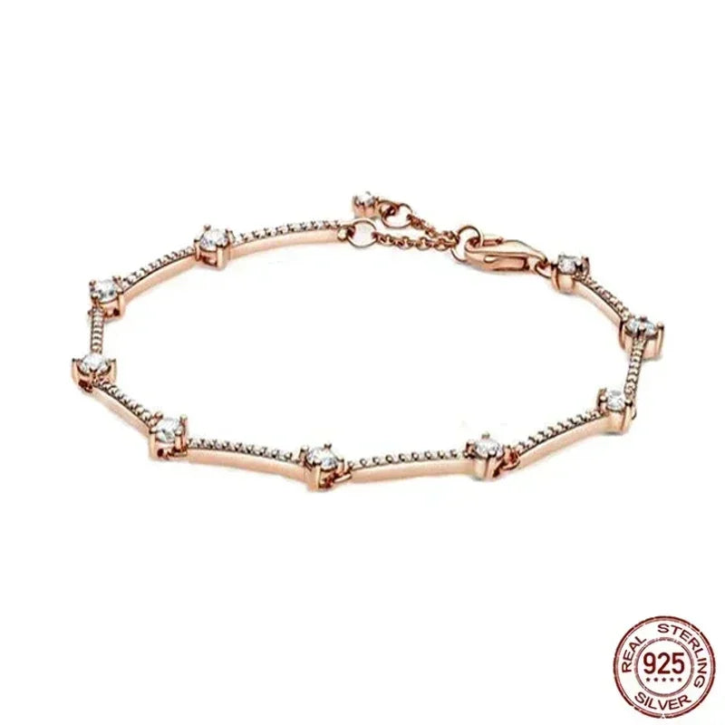 New 925 sterling silver sparkling exquisite women's and men's charm jewelry Valentine's Day surprise European gift
