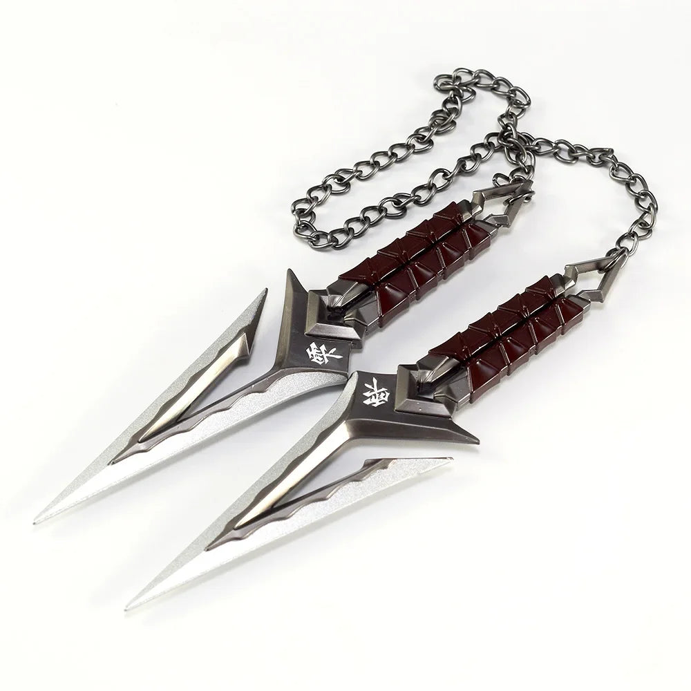 Valorant Kuronami No Yaiba Pairing Model All Metal Knife Toys Swords Game Peripherals Bali Song Karambit Outdoor Ornaments Gifts