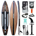 SKATINGER 12'6''x34''x6'' Inflatable Paddle Board for Adults Waterproof Standing Style SUP Board with Accessories for Aquatic