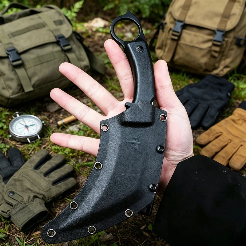 Claw Knife D2 Blade G10 Handles Paw Knife EDC Tools Camping Everyday Carry Portable Knives, Outooor Wilderness survival Knives
