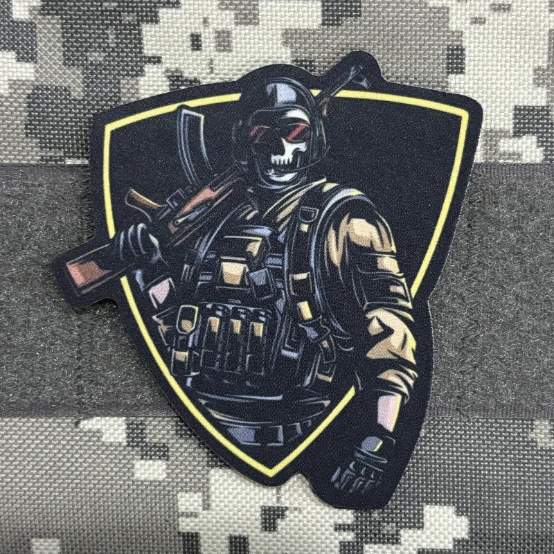 Call of Duty Tactical Patch Anti-terrorist Soldier Morale Badge Hook and Loop Printing Game Patches Military Backpack Sticker