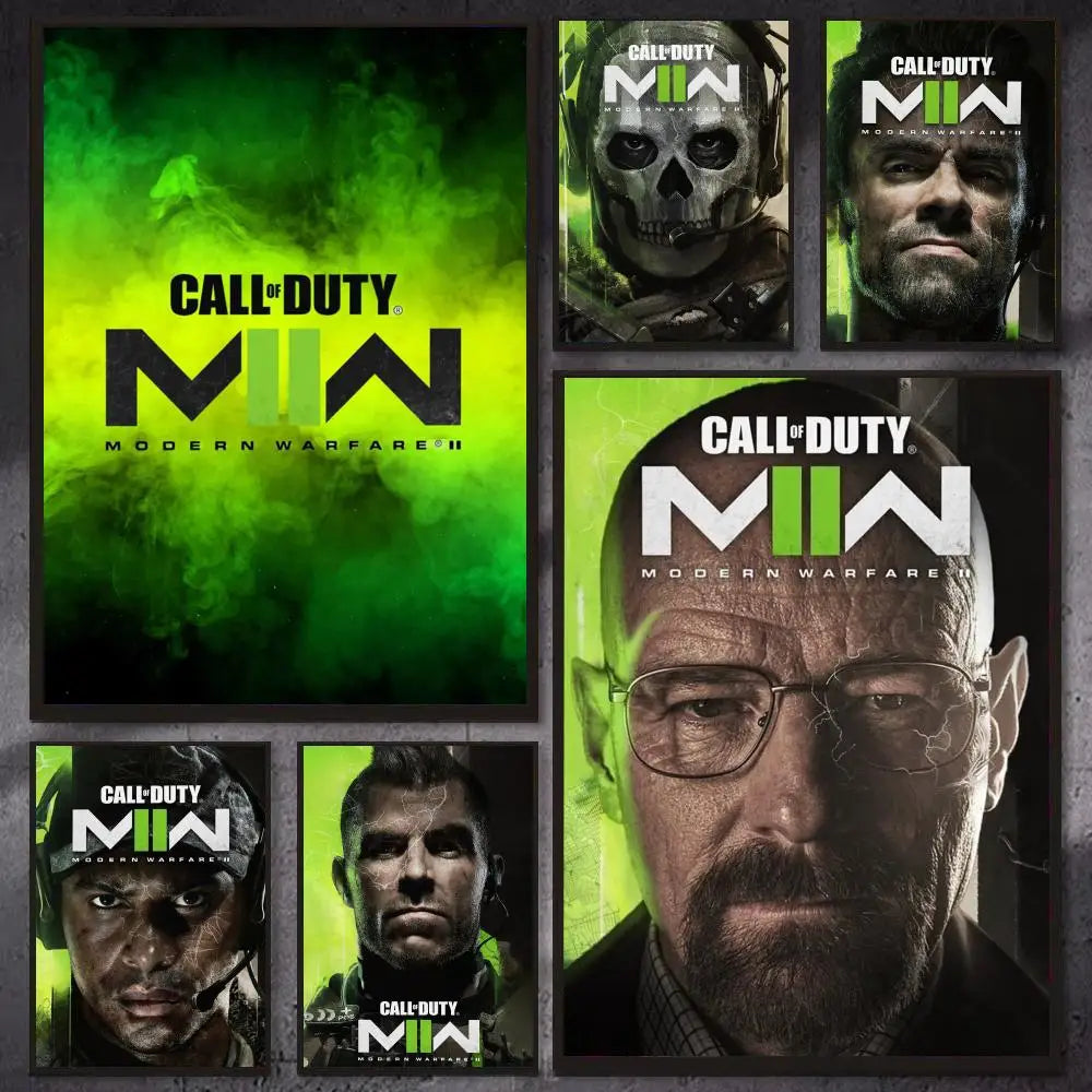 Game C-Call of duty Poster Modern Aesthetic Canvas Wall Art Poster Cool Room Stuff Bedroom Decor