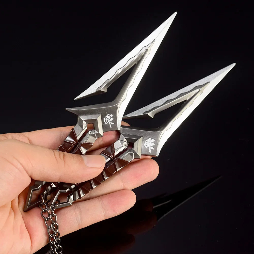Valorant Kuronami No Yaiba Pairing Model All Metal Knife Toys Swords Game Peripherals Bali Song Karambit Outdoor Ornaments Gifts