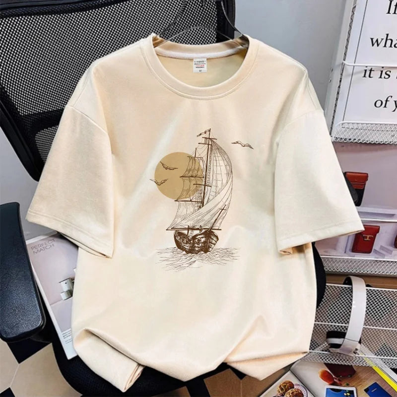 Summer 2026 New Suede Crew Neck T Shirts For Men Graphic Printed Short Sleeve T-Shirt Man Goth Fashion Y2K Streetwear Tee Tops
